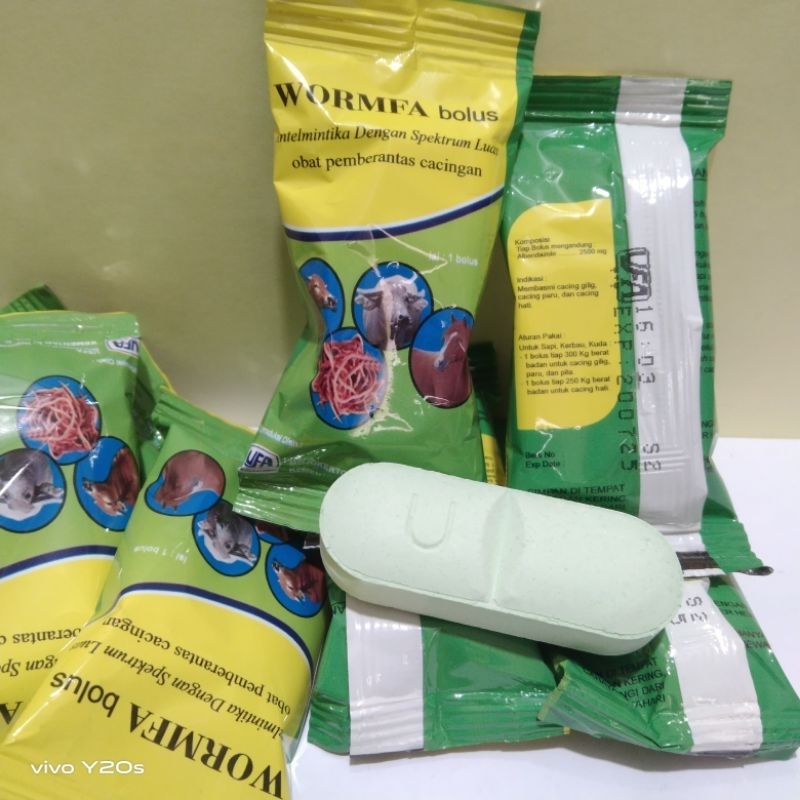 wormfa bolus 2500 (obat cacing sapi) ~ like albenol 2500