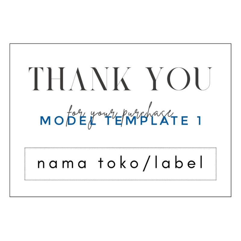 

THANKYOU CARD untuk SHOP/SOUVENIR/HAMPERS. Bahan CONCORD PAPER 10X14CM. ORDER MINIM 40PCS