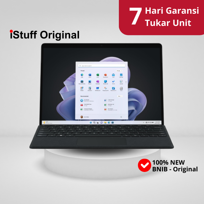 Microsoft Surface Pro 9 intel i7 gen 12th 256GB 128GB SSD RAM 16G