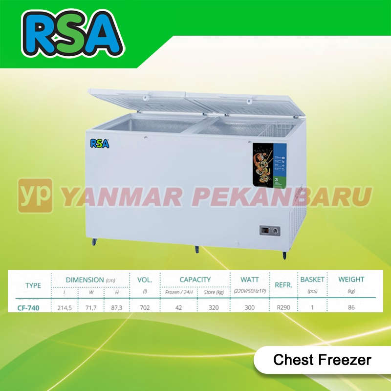Mesin Pendingin / Chest Freezer RSA CF-740