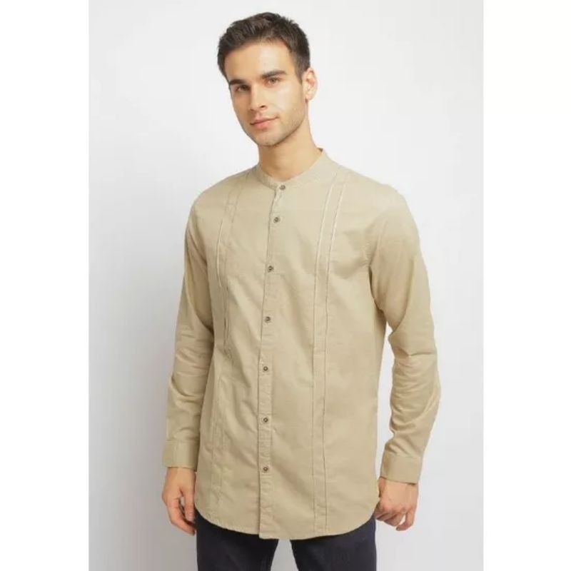 Baju Koko Pria Original Lois KLL335CR Kream