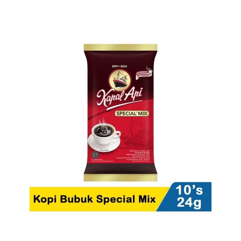 

KAPAL API KOPI BUBUK SPECIAL MIX 10x24g