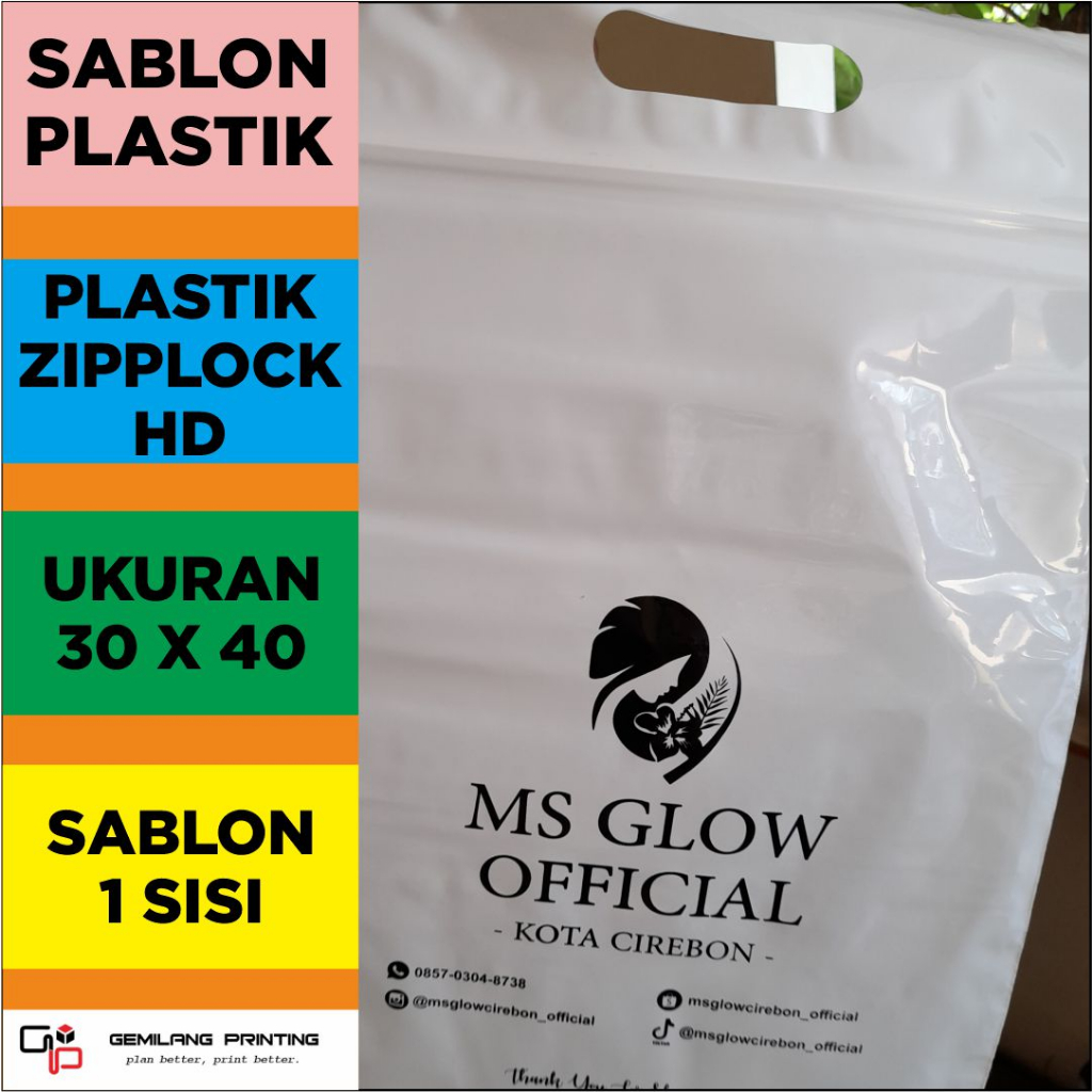 SABLON PLASTIK ZIPLOCK HD 30 X 40