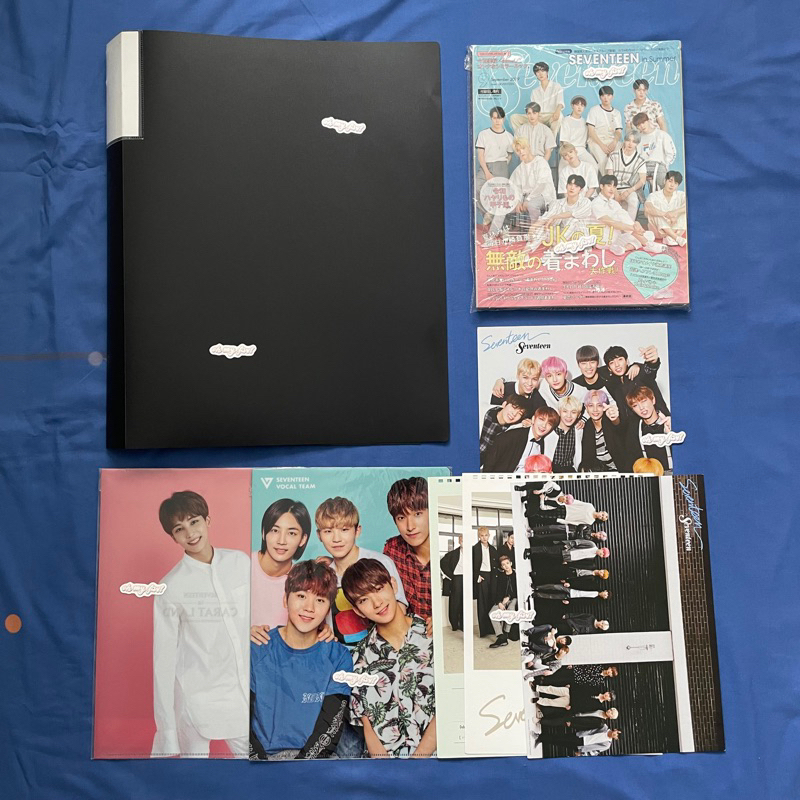 SEVENTEEN x SEVENTEEN Magazine & uchiwa binder / Japan scoups jeonghan joshua jun hoshi wonwoo woozi