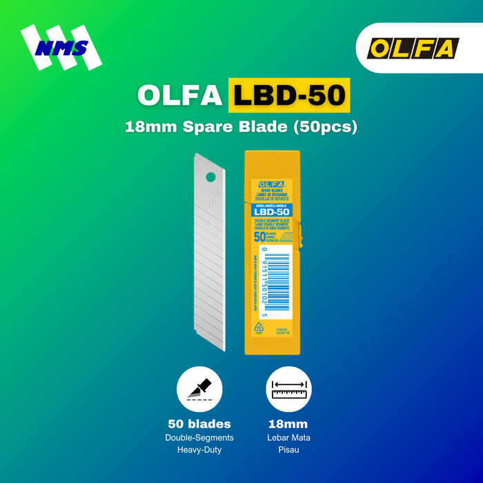 

OLFA LBD-50 Spare Blade (50Pcs) Original
