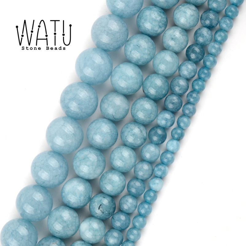 Manik Batu Alam Natural Aquamarine Stone Beads