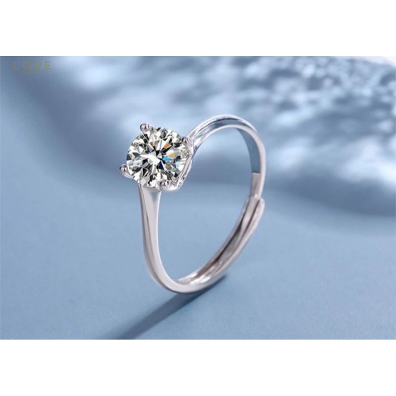 Cincin emas putih 8k