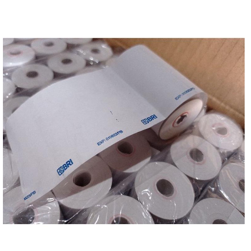 

GROSIR Kertas Struk kasir Thermal Logo BRI 57x30 / 58x30 Untuk printer Bluetooth EDC BriLink SPBU harga per 1 roll