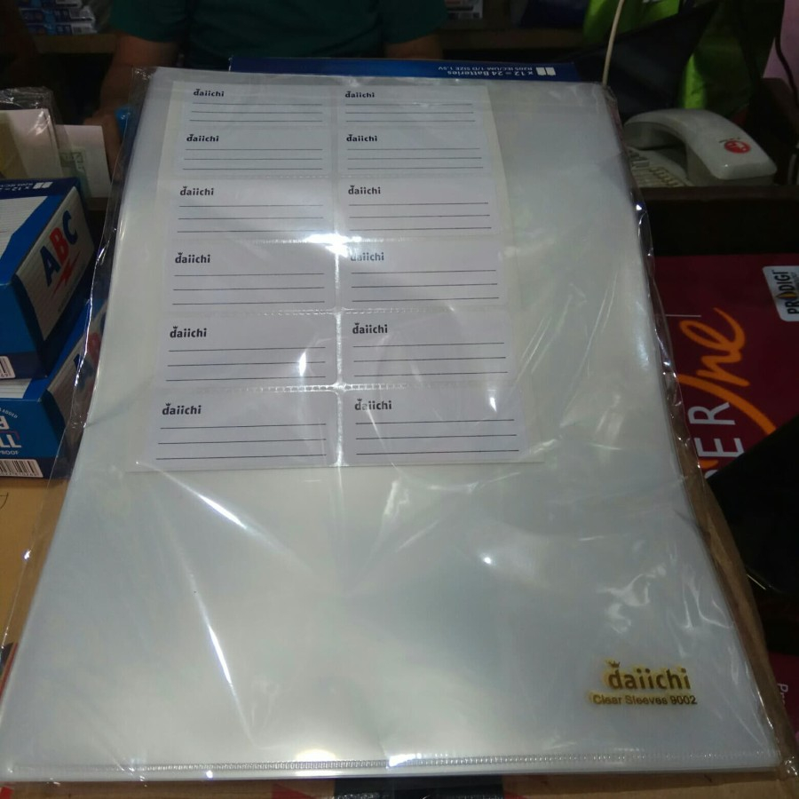 

Map L / map bening / Clear Sleeves Daiichi ukuran F4 (isi 12 pcs)
