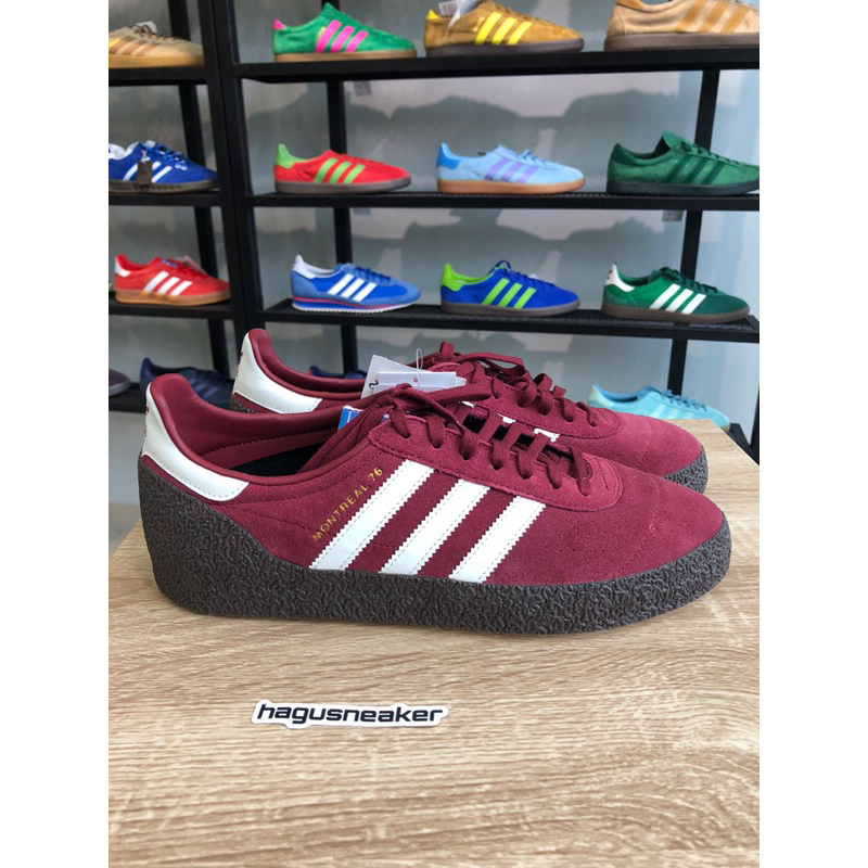 ADIDAS MONTREAL 76 [RED/WHITE] #AQ1016 HAGUSNEAKER GARANSI 100 % ORIGINAL
