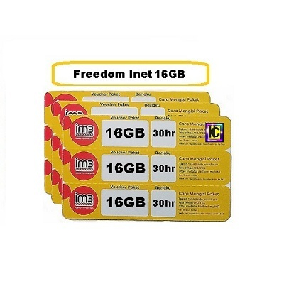 Voucher Indosat Freedom Internet 16GB