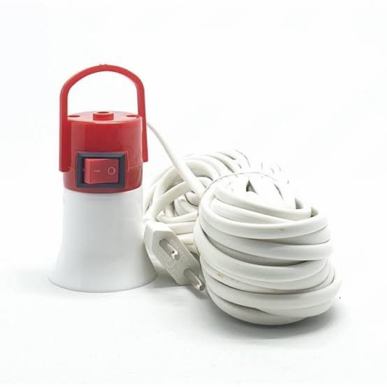 Fitting gantung lampu saklar kabel 5M reida E27