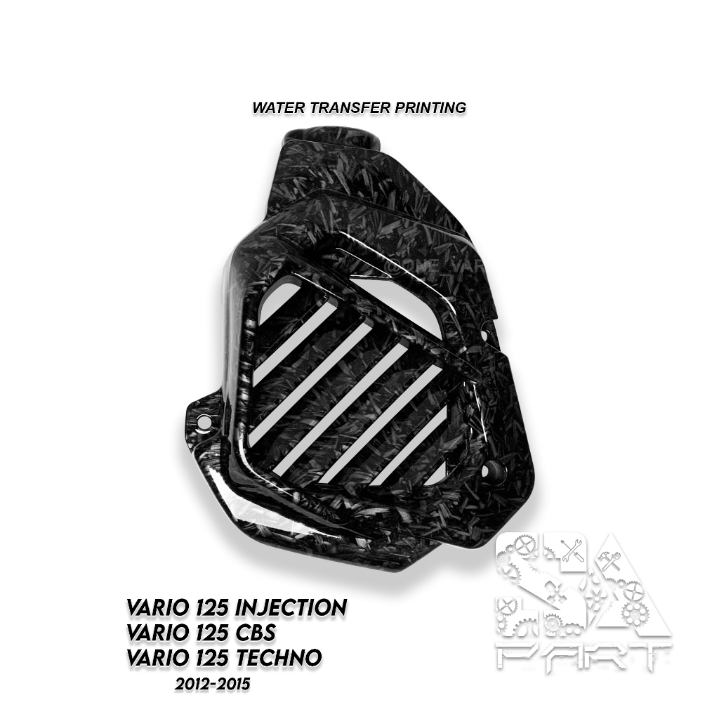 COVER TUTUP RADIATOR CARBON FORGED KARBON VARIO 125 OLD VARIO 125 TECHNO