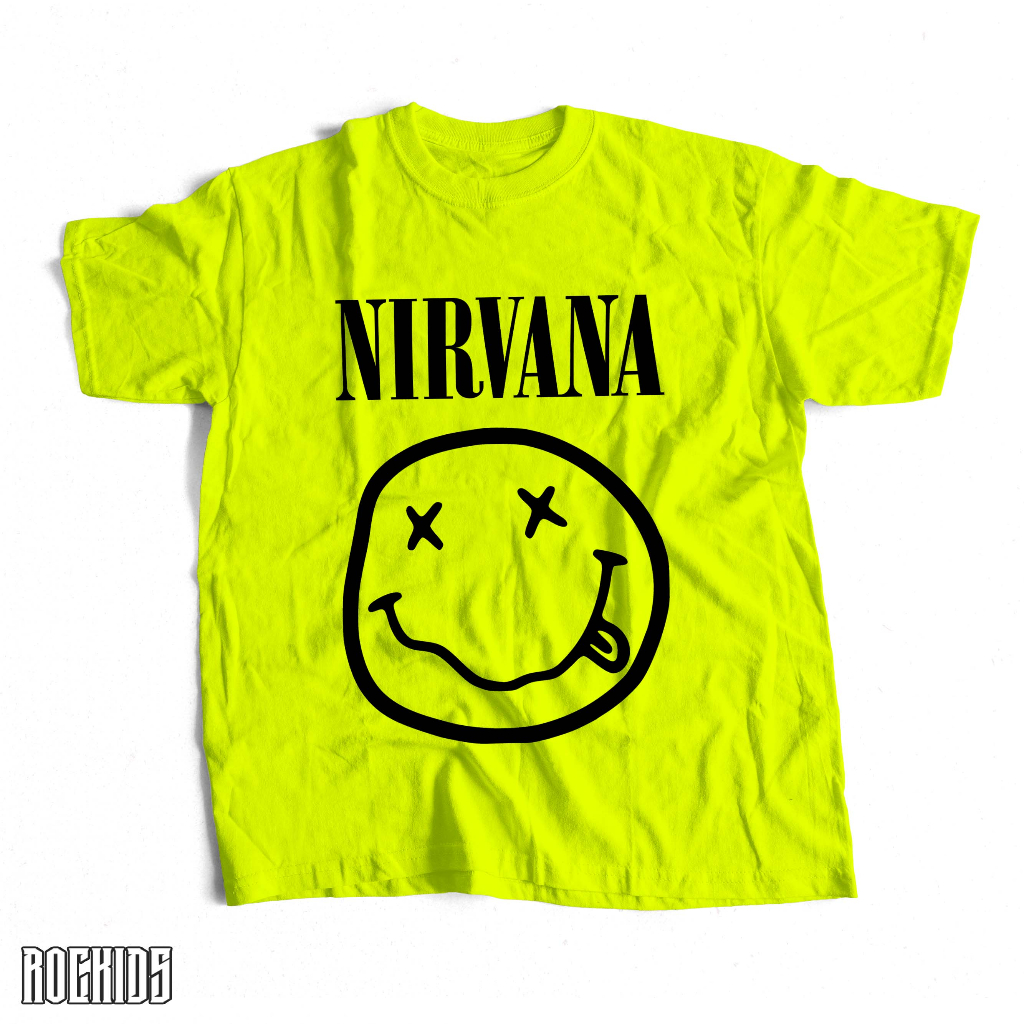 ROCKIDS - NIRVANA - TSHIRT - TEES - KIDSWEAR - KAOS BAND - KAOS BAND NIRVANA - KAOS NIRVANA - TSHIRT