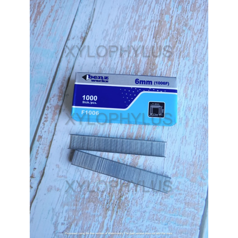 

BENZ 1006 F 6 MM Isi Refill Anak Hekter Staples Paku Tembak 1006F 6mm