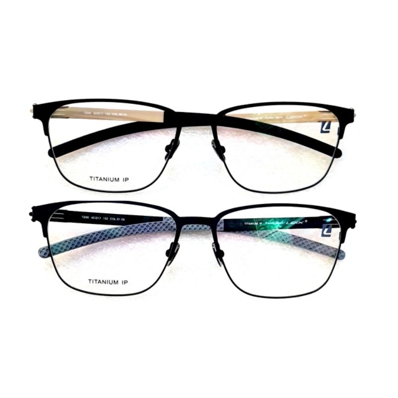 FRAME KACAMATA LEIX LX1240 60-17-152 Big Size Titanium IP Original