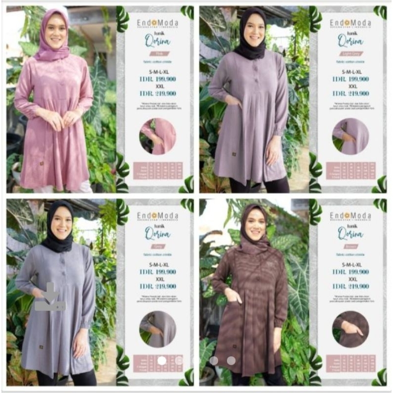 ENDOMODA TUNIK QORINA 3 ATASAN CASUAL PROMO TERLARIS ORIGINAL