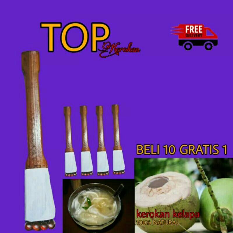 kerokan atau parutan kelapa muda