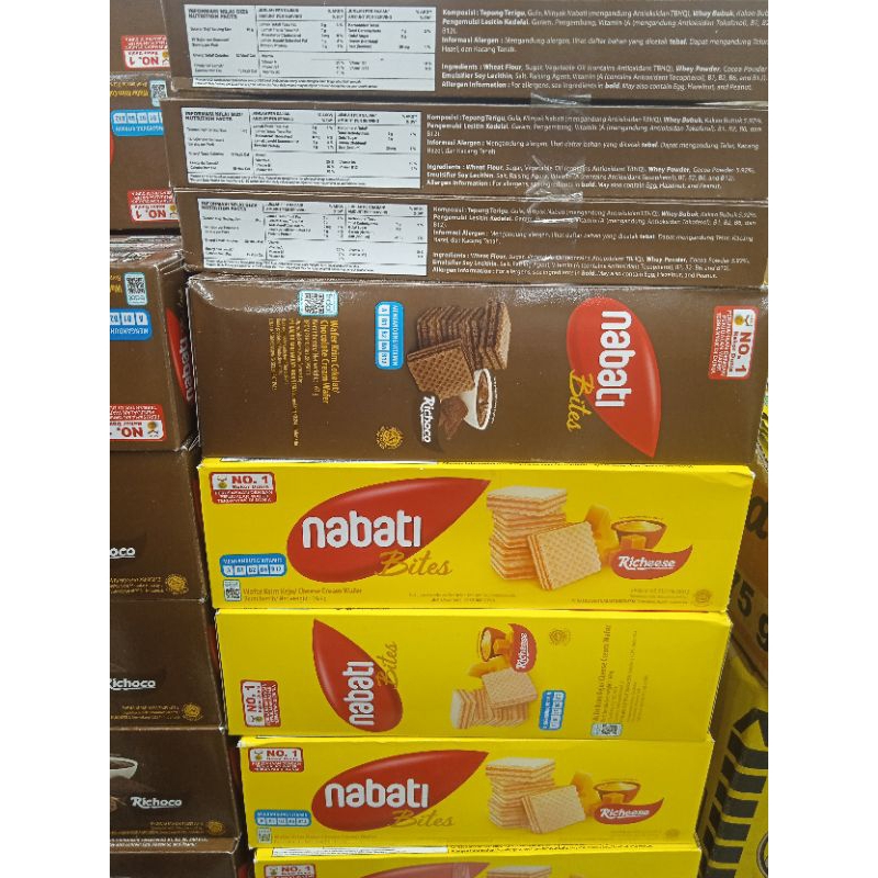 

Nabati bites 163 GR Richeese keju dan Coklat