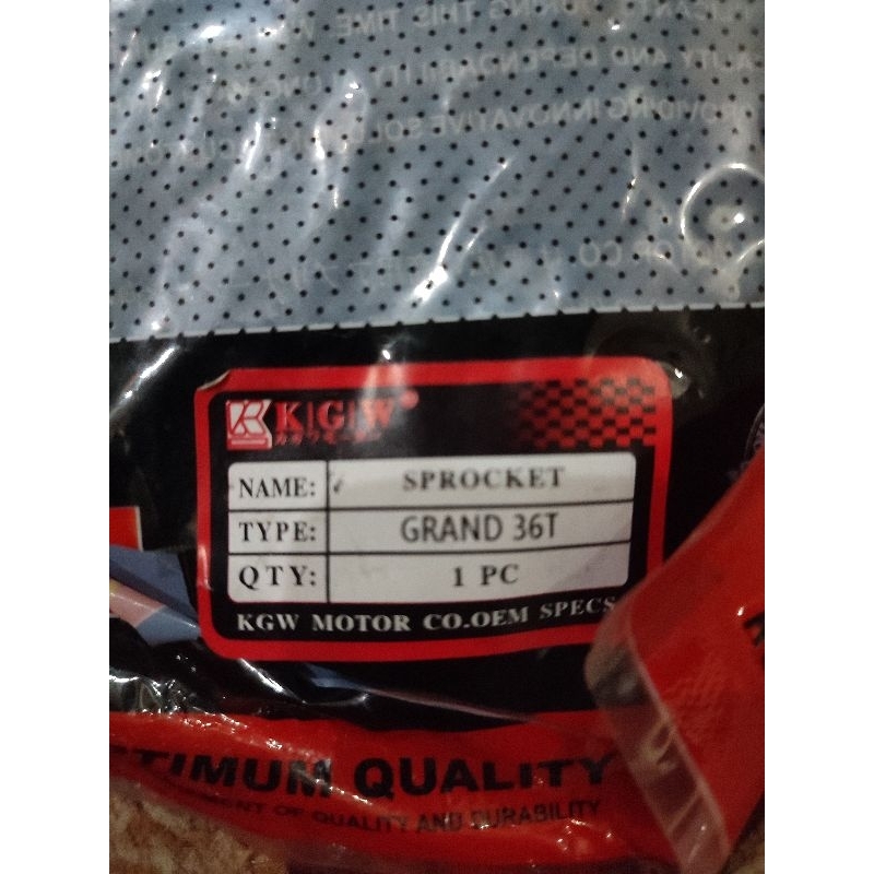 gear belakang grand KGW