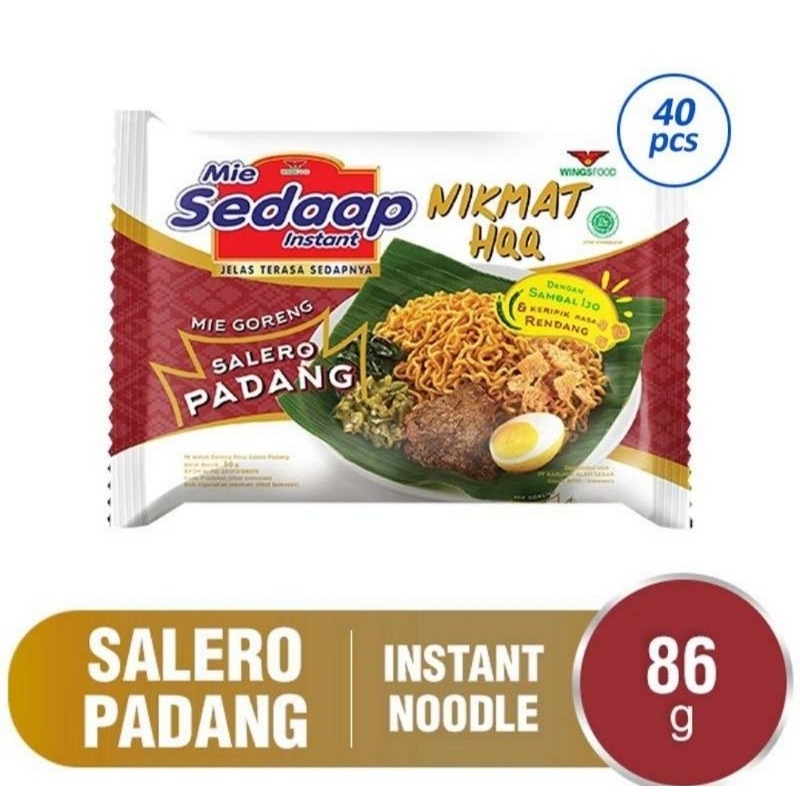 

MIE SEDAAP Goreng Salero Padang (40Pcs/1 Dus)