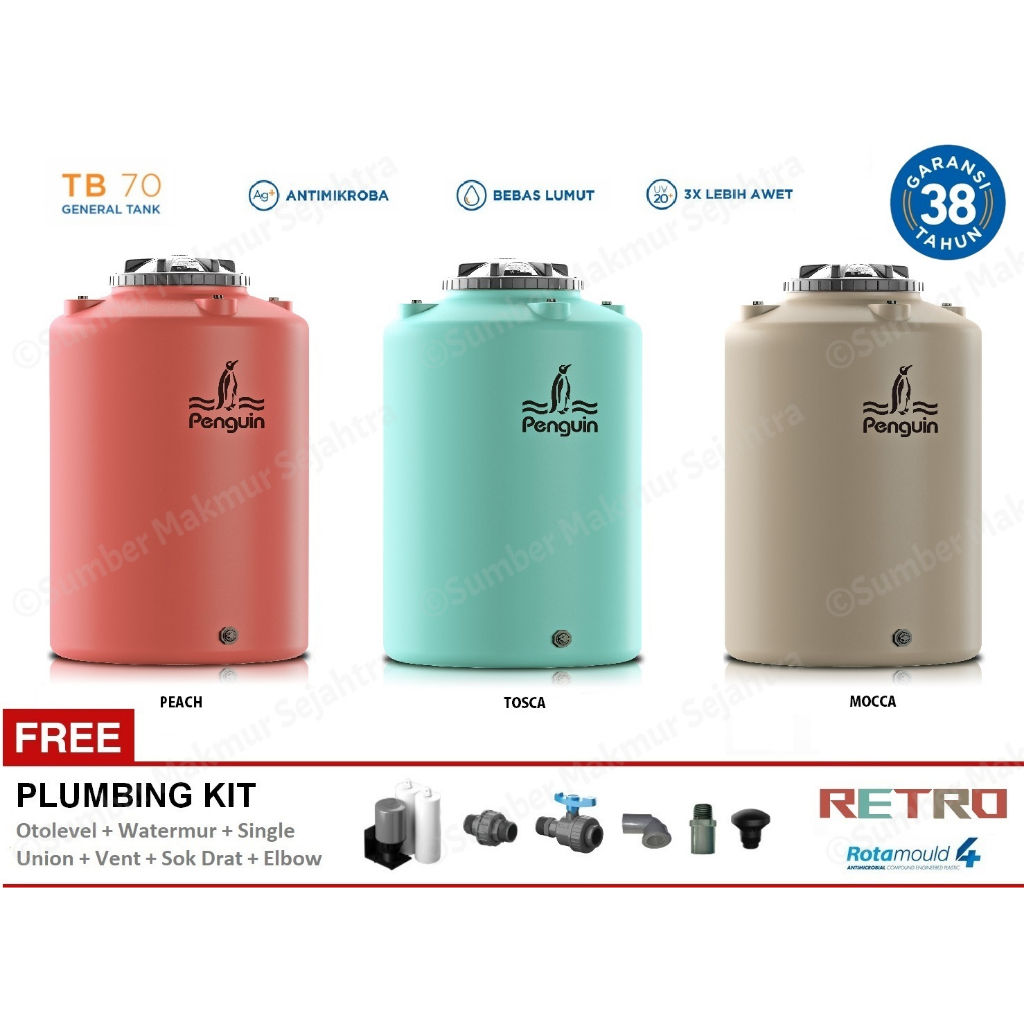 Tangki Air / Tandon / Toren Penguin 650 Liter - TB 70