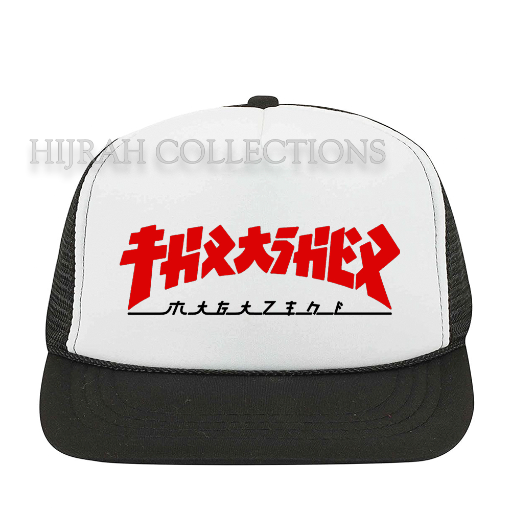 Topi Snapback Trucker jaring Premium Topi distro Thrasher Japan topi casual
