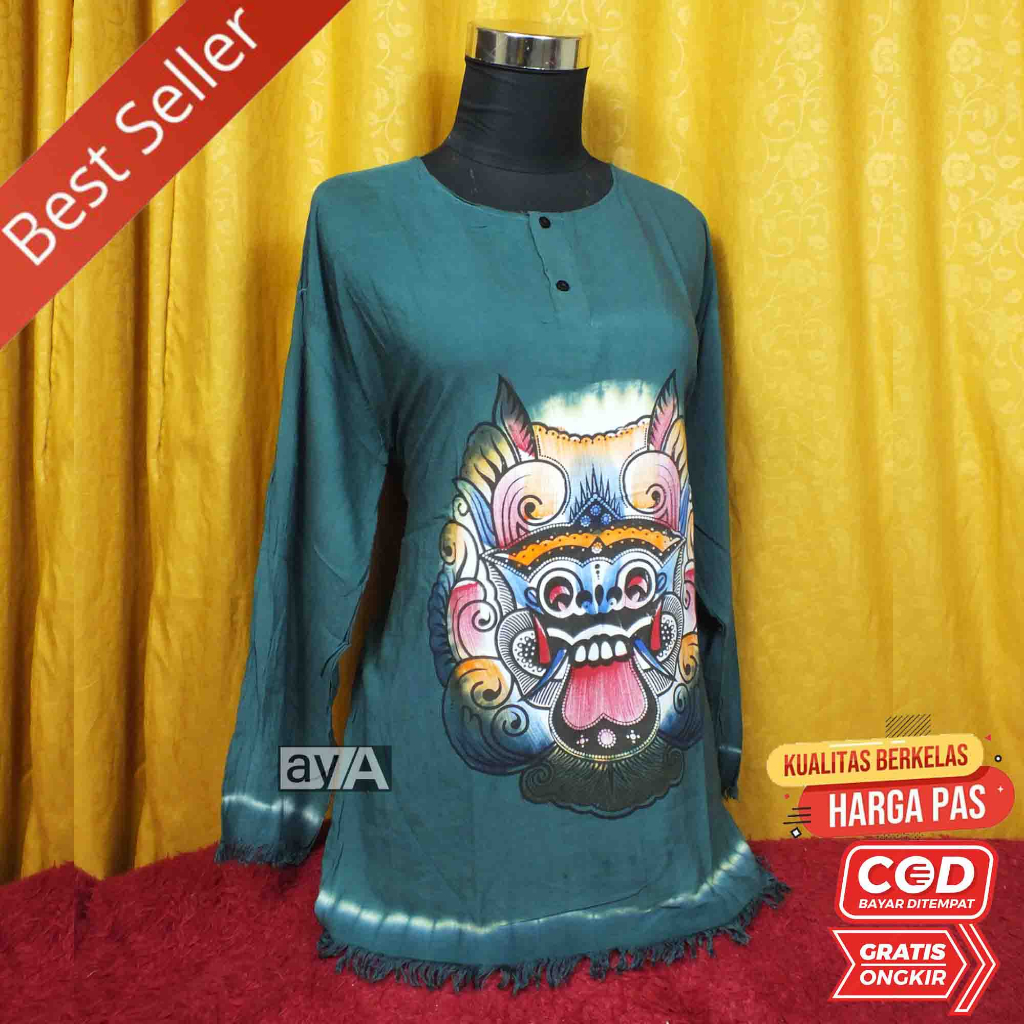 Atasan bali lengan panjang - baju bali lengan panjang - baju barong - kaos bali wanita