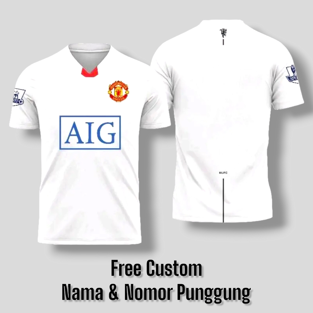 KAOS JERSEY MANCHESTER UNITED 2008 FULLPRINTING