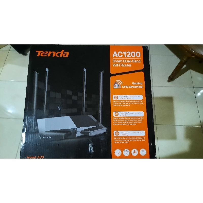 Preloved Tenda AC6 Router Wifi Like New