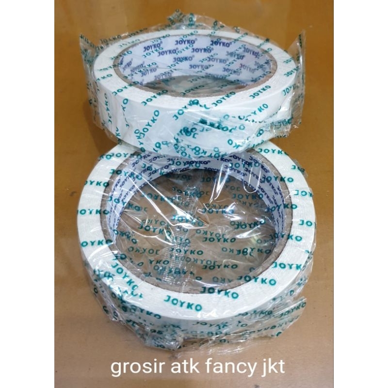 

Double Sided Tape Perekat 2 Sisi Joyko 24 mm x 15 yard ( 1 inch ) Blue core