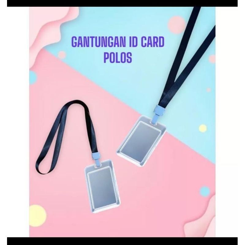 

GANTUNGAN ID CARD POLOS HITAM/ KARTU IDENTITAS NAME TAG