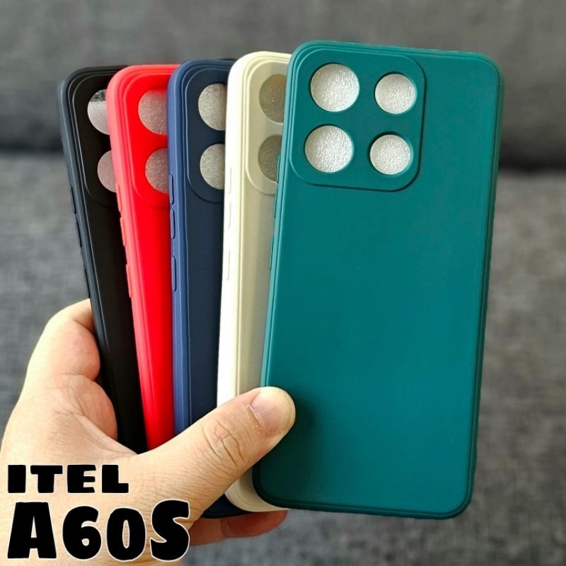 ITEL A60S ITEL A60 CASE MACARON SQUARE LIQUID CASE ITEL A60S ITEL A60