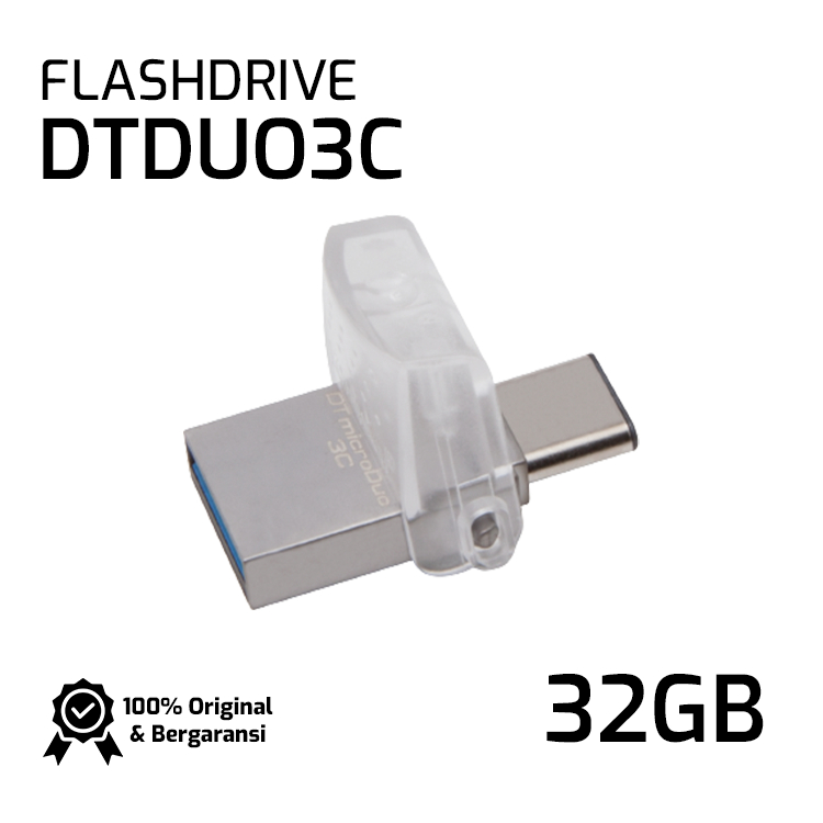 Flashdisk Kingston DTDUO3C OTG 32GB | Type A & Type C | USB 3.2 | 100% Original