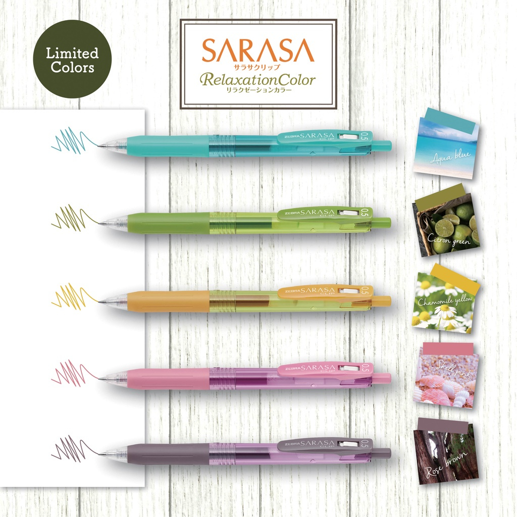 ZEBRA SARASA CLIP 05 RELAX satuan - Limited Edition