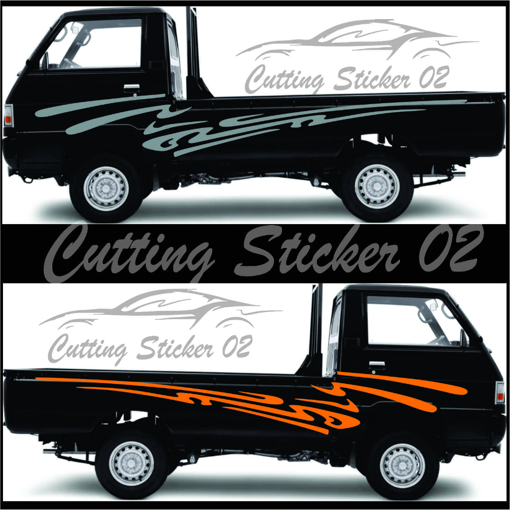 Stiker Cutting Mobil Pick-up L 300 Stiker Mobil Pick Up Mitsubishi L300