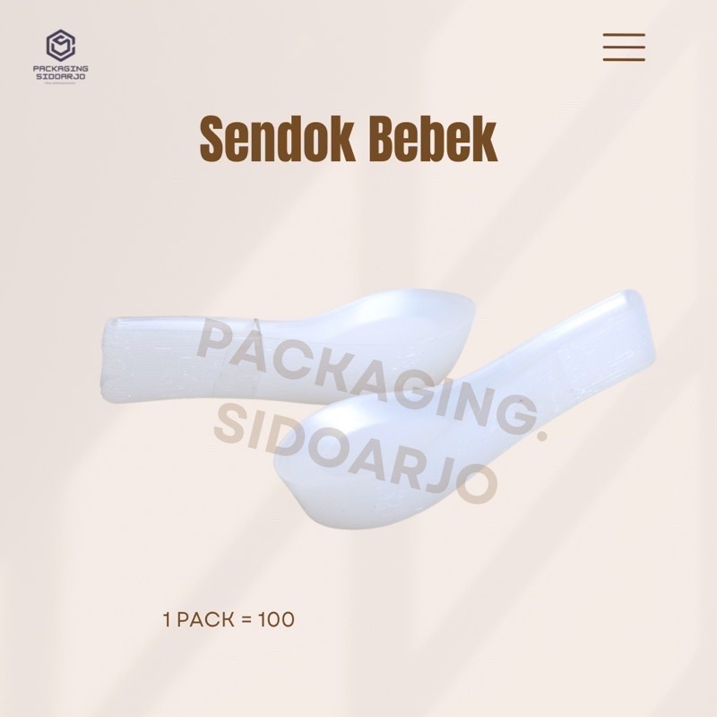 Sendok Bebek/Sendok Plastik Bebek