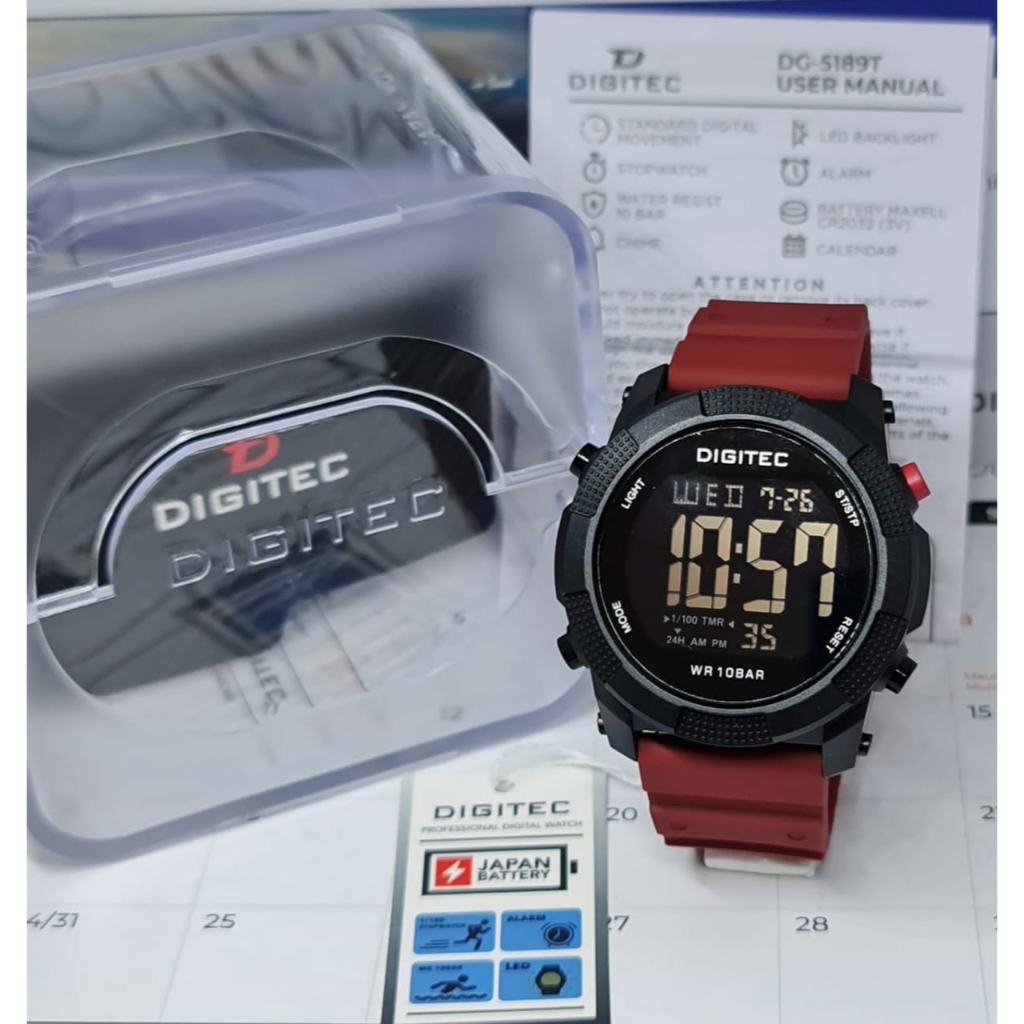 JAM TANGAN DIGITEC DG-5189T ORIGINAL GARANSI RESMI DIGITEC 5189