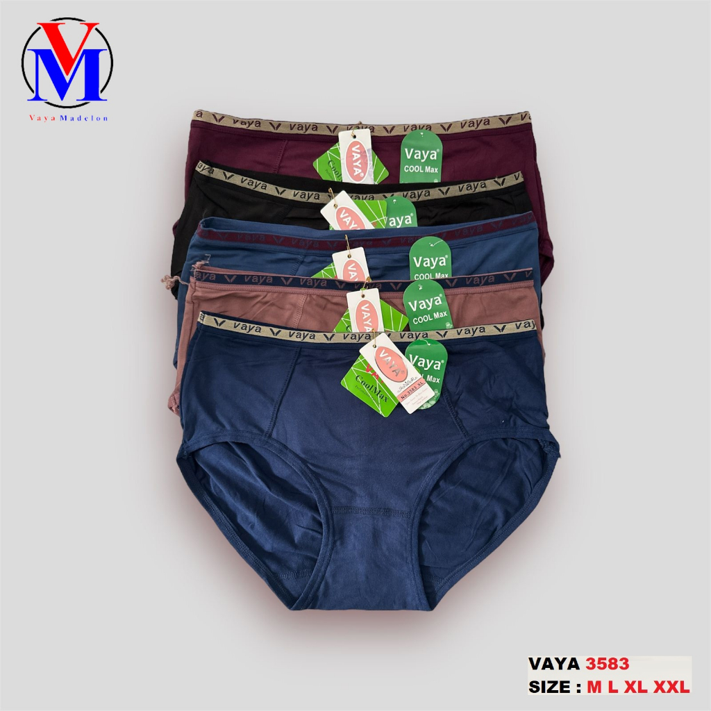 1 LUSIN | Celana Dalam Wanita VAYA 3583 / CD Dalaman Perempuan Super Soft Warna LEMBUT