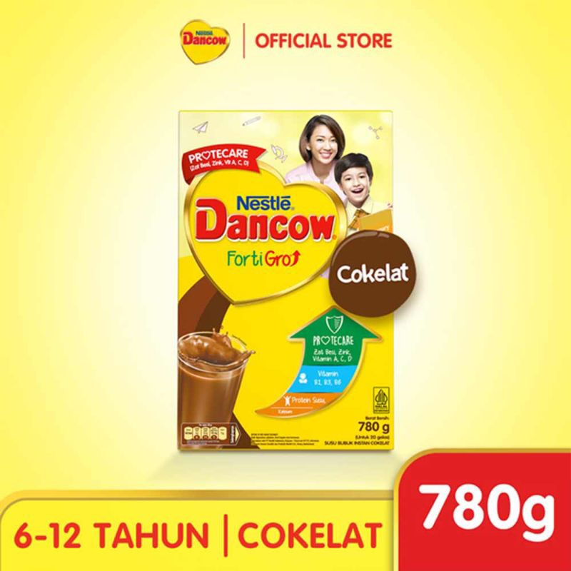 

DANCOW FORTIGRO COKLAT, FULL CREAM, INSTANT UK.780GR UNTUK USIA 6-12TAHUN