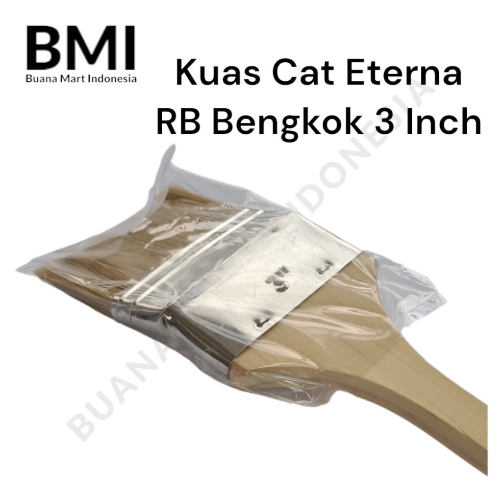 Kuas Cat Eterna RB Bengkok 3 Inch | Kuas Cat Gagang Panjang (1PC)