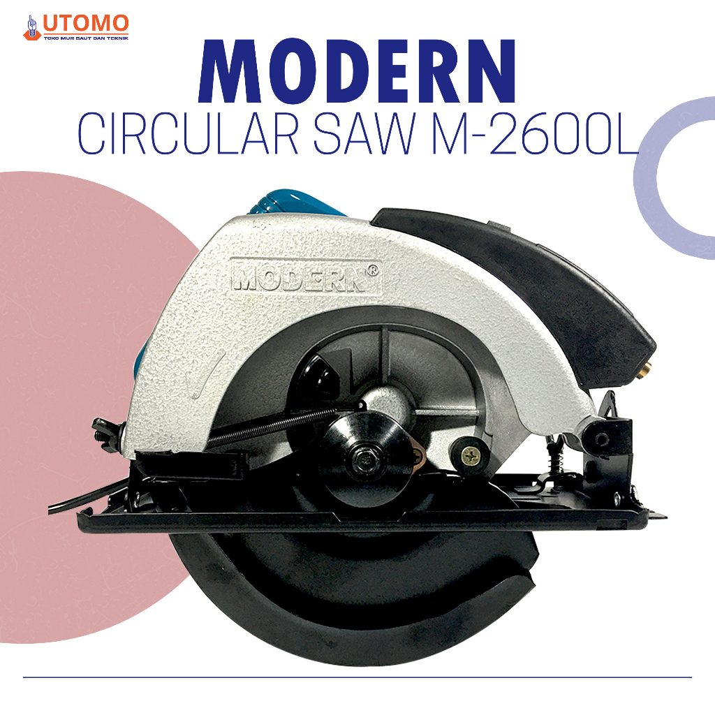 Modern M-2600L / M2600L / Circular Saw Modern M 2600 L Mesin Potong Gergaji Kayu 7" Modern M 2600L