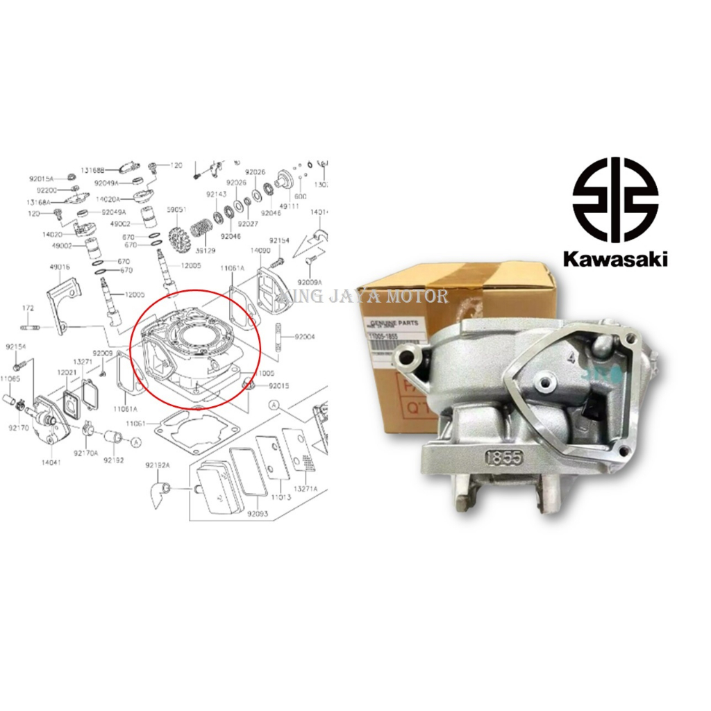 BLOK SEHER NINJA 11005-1855 ORIGINAL