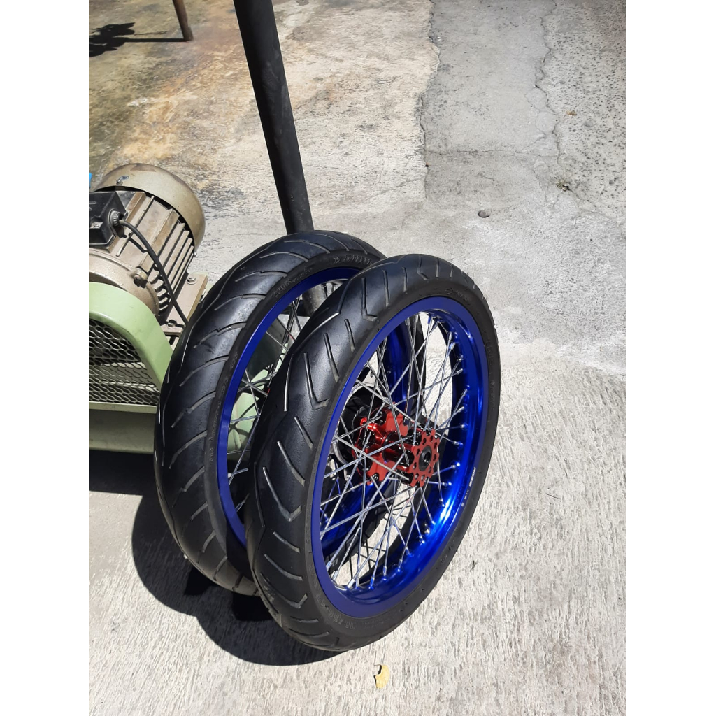 Rakitan Roda Set CRF Semi Cacing Ban Set CRF Ring 17 Velg Set CRF 150 L Ukur 185 215