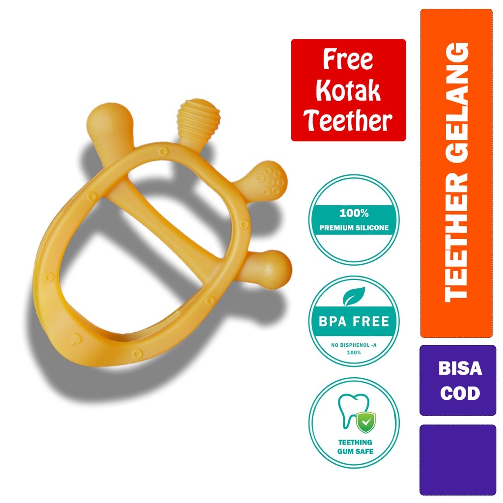 Mainan Gigit Bayi Jerapah - Teether Jerapah - Gigitan Bayi - Teether Gelang BPA Free Yoppo Baby