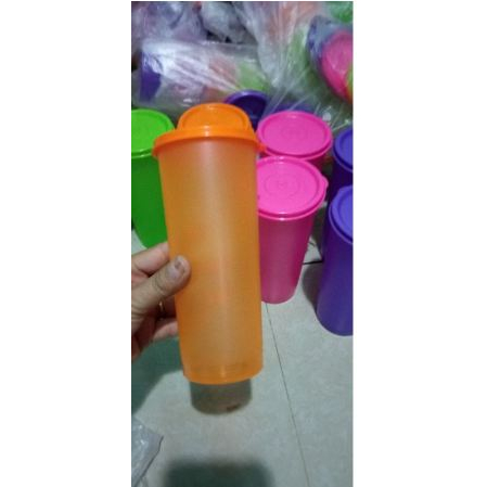 SUPER MURAH MERIAH HANYA DISINI Tupperware Giant tumbler UK 470ml orange gelas cangkir botol mug tem