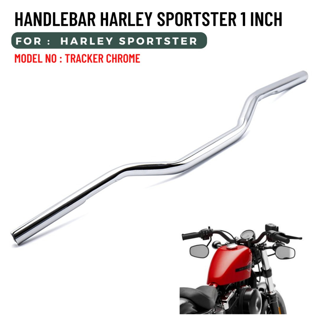 SETANG HANDLEBAR 1 INCH HARLEY SPORTSTER TRACKER CHROME FR102 04 CH