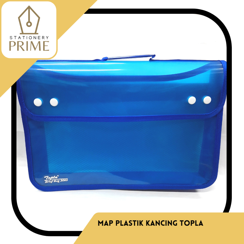 Map Plastik Kancing / Map Tenteng Topla