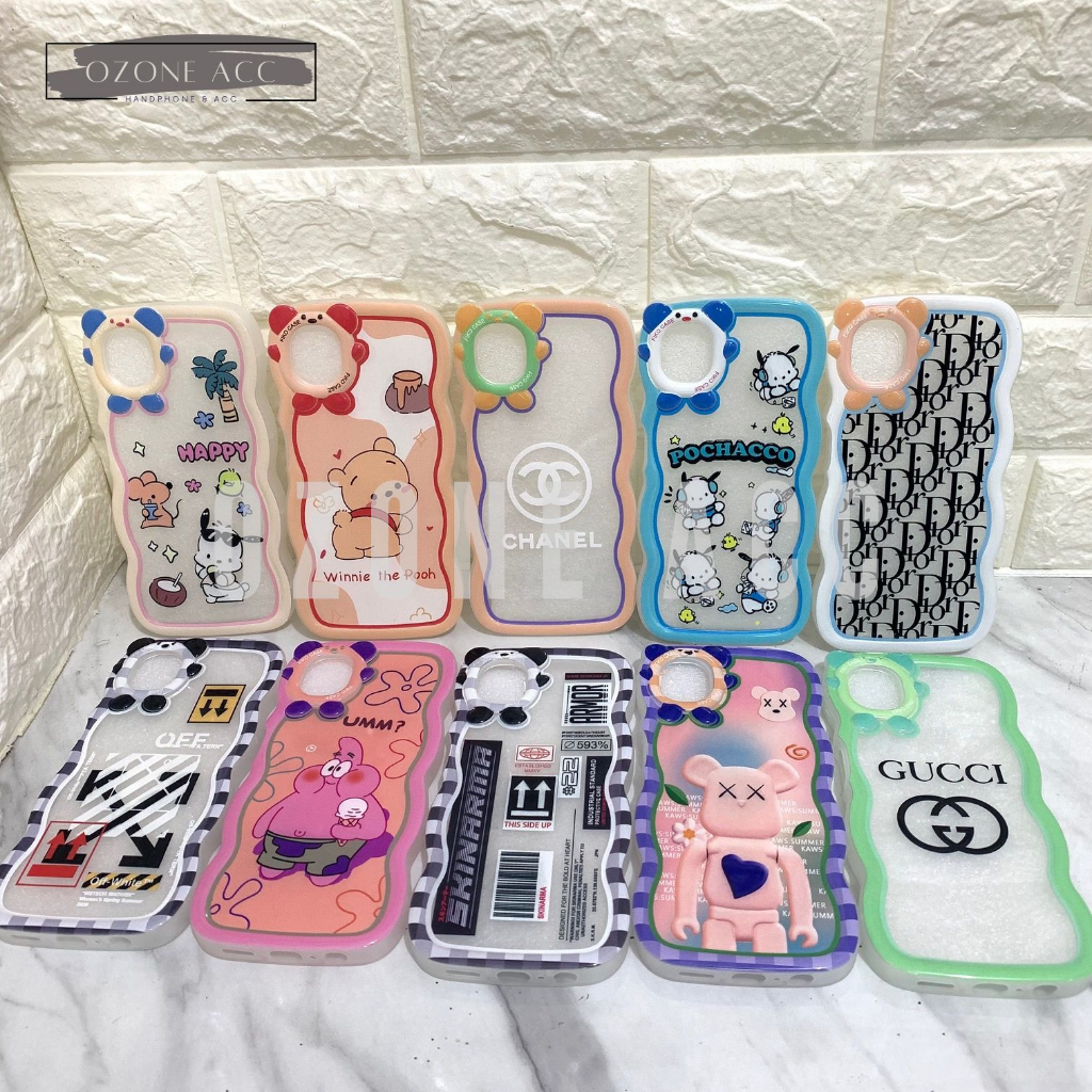 SOFT CASE GELOMBANG CASE HANDPHONE KARAKTER LUCU FOR SAMSUNG A14 4G A14 5G A04E A03