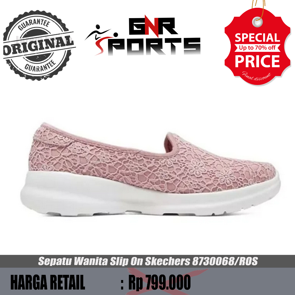 Sepatu Skechers 8730068/ROS Wanita Slip On Original 100%